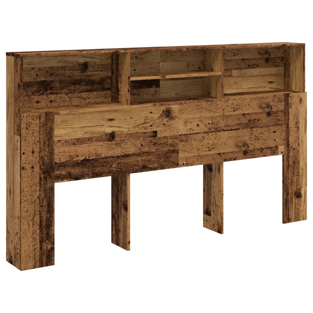 vidaXL Cabecero armario madera ingeniería envejecida 180x19x103,5 cm 8721158442116